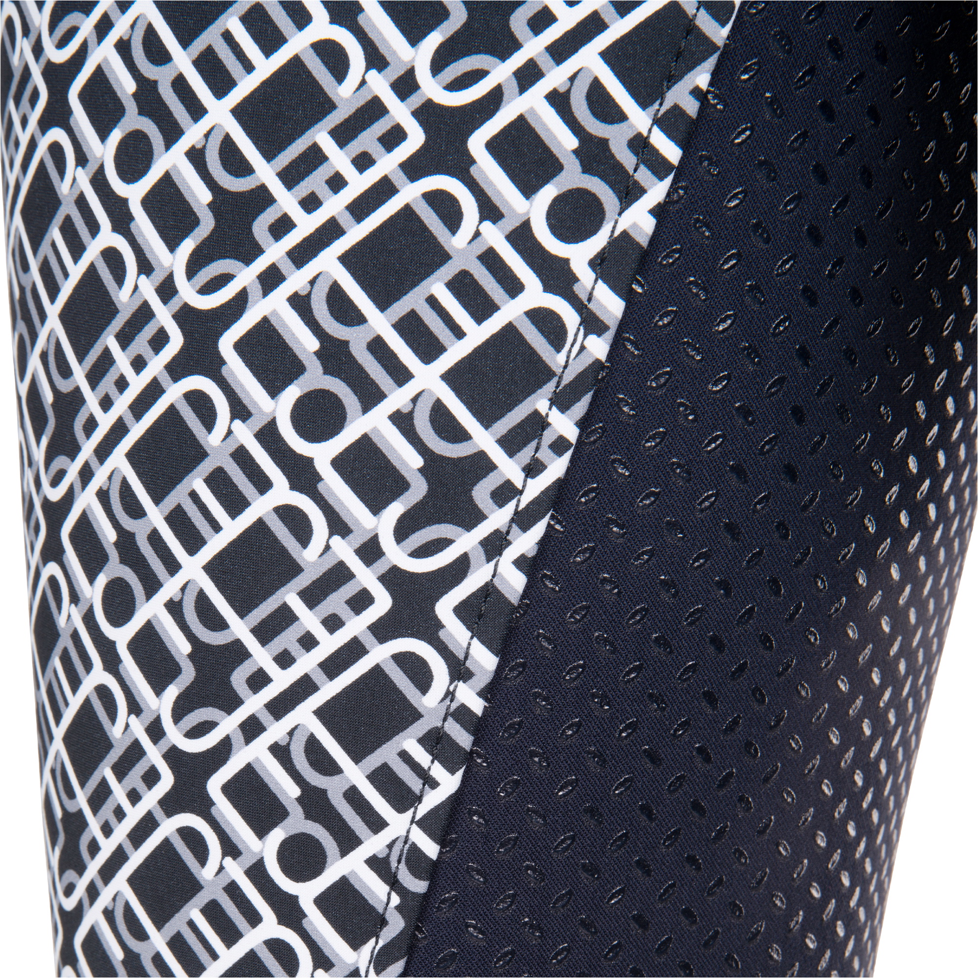 Pikeur Womens Candela Full Seat Grip Print Breeches 141746 406 - Nightblue / Grey / White